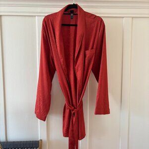 Savage X Fenty Intimates Orange Rust Snakeskin Kimono Robe